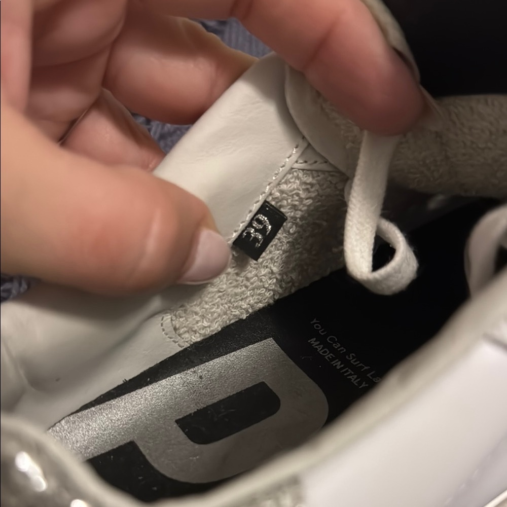 P448 White Sneakers with Silver Details - Picture 6 of 6